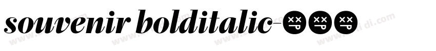souvenir bolditalic字体转换